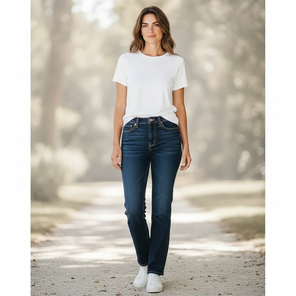 AG Adriano Goldschmied Jeans Women 24R Blue The Harper Essential Straight Leg - Picture 3 of 10